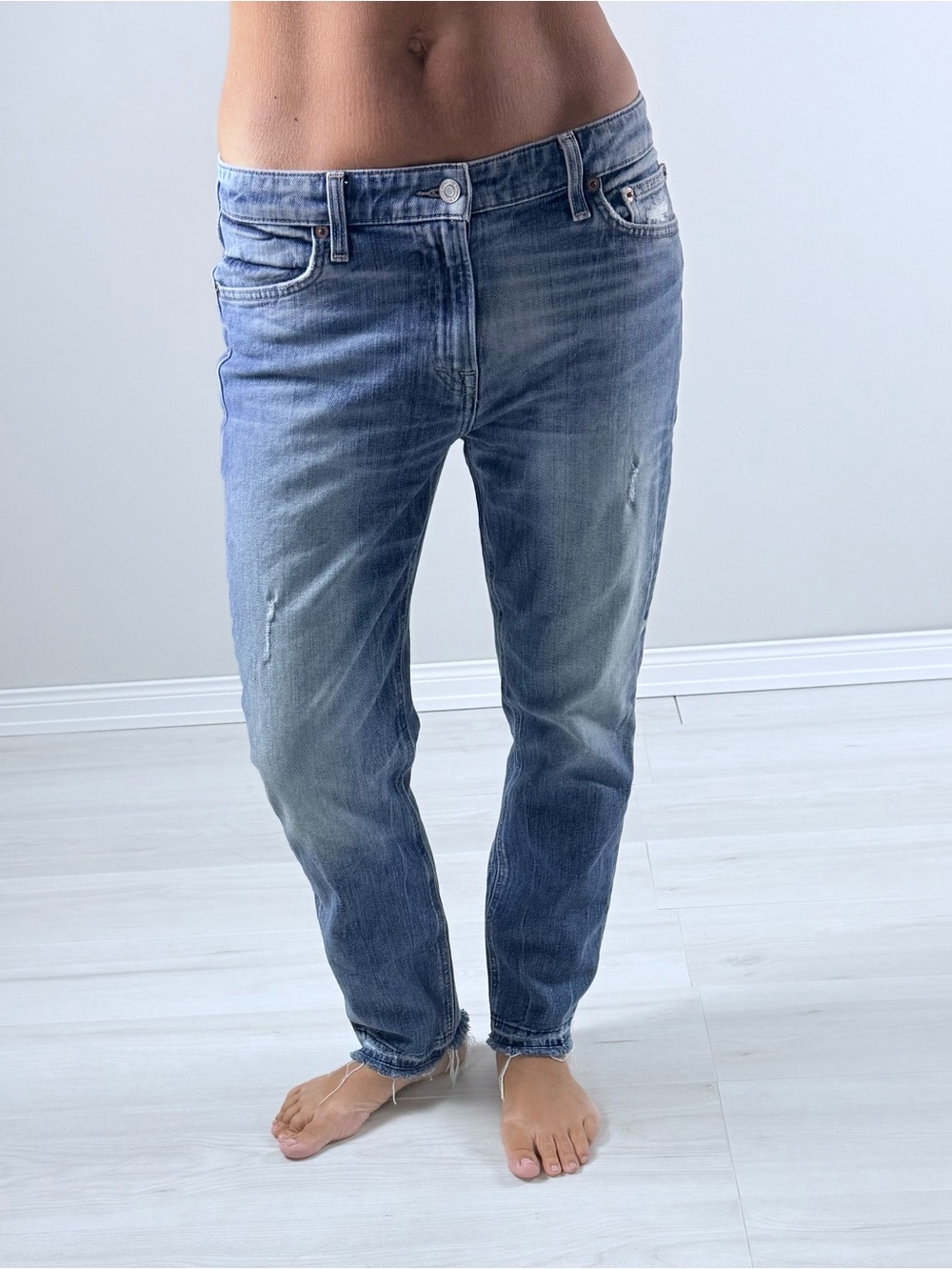 Y2K Lucky Brand Women's Boyfriend Washed Blue Jeans